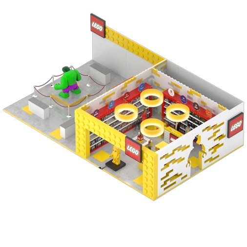 Exhibidor de producto · Render